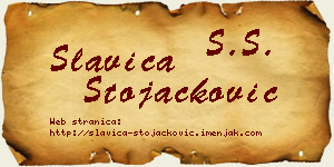 Slavica Stojačković vizit kartica